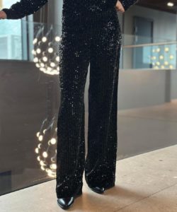 Camilla Pihl Jagger Sequin trouser - Black