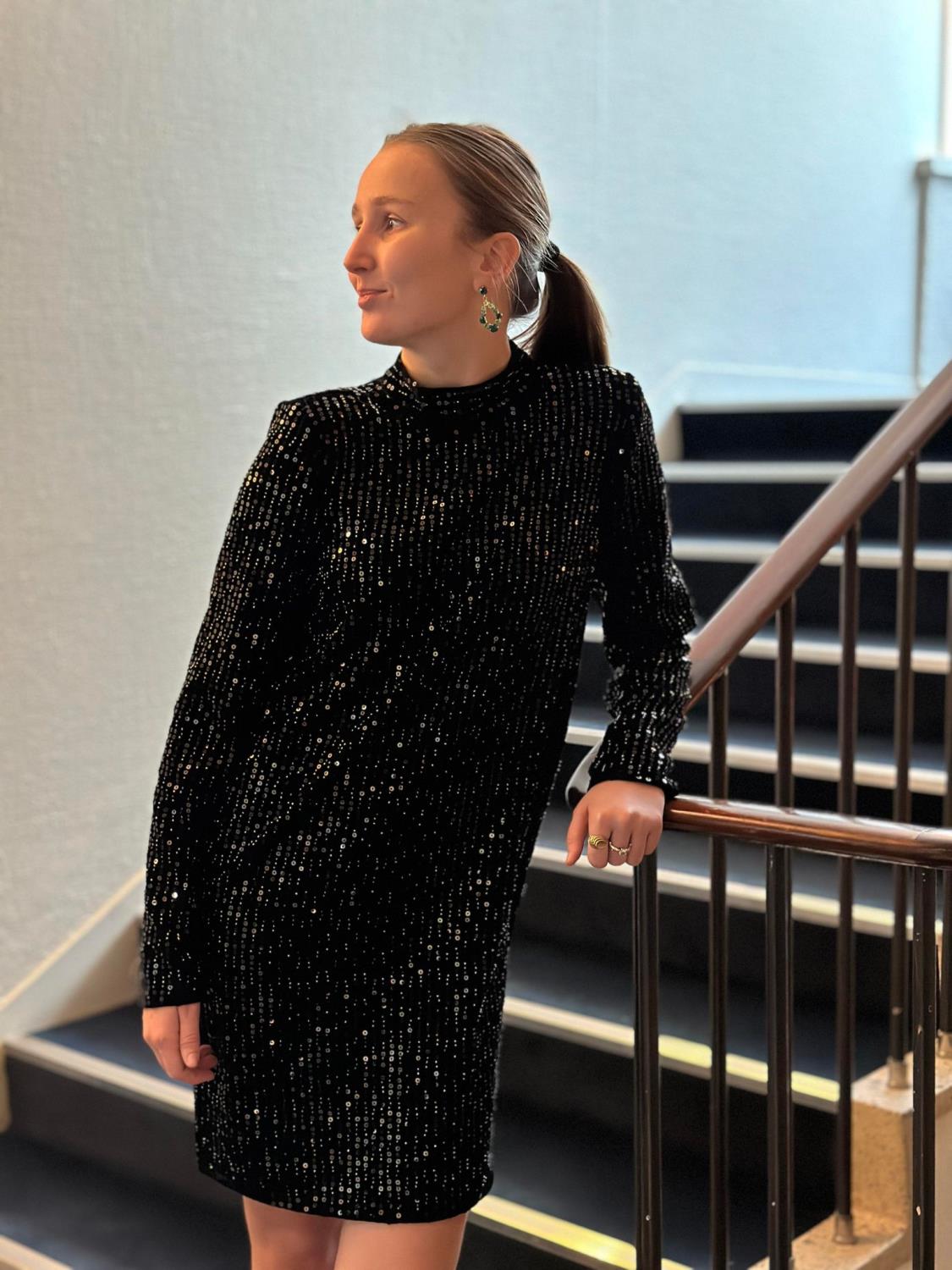 Camilla Pihl Club Sequin dress - Black