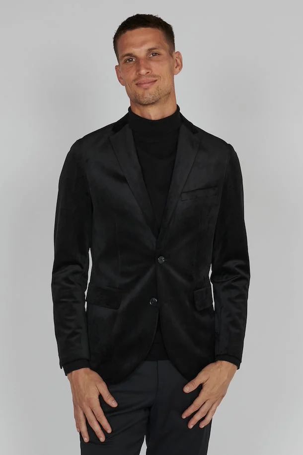 Matinique George Velvet Blazer - Black
