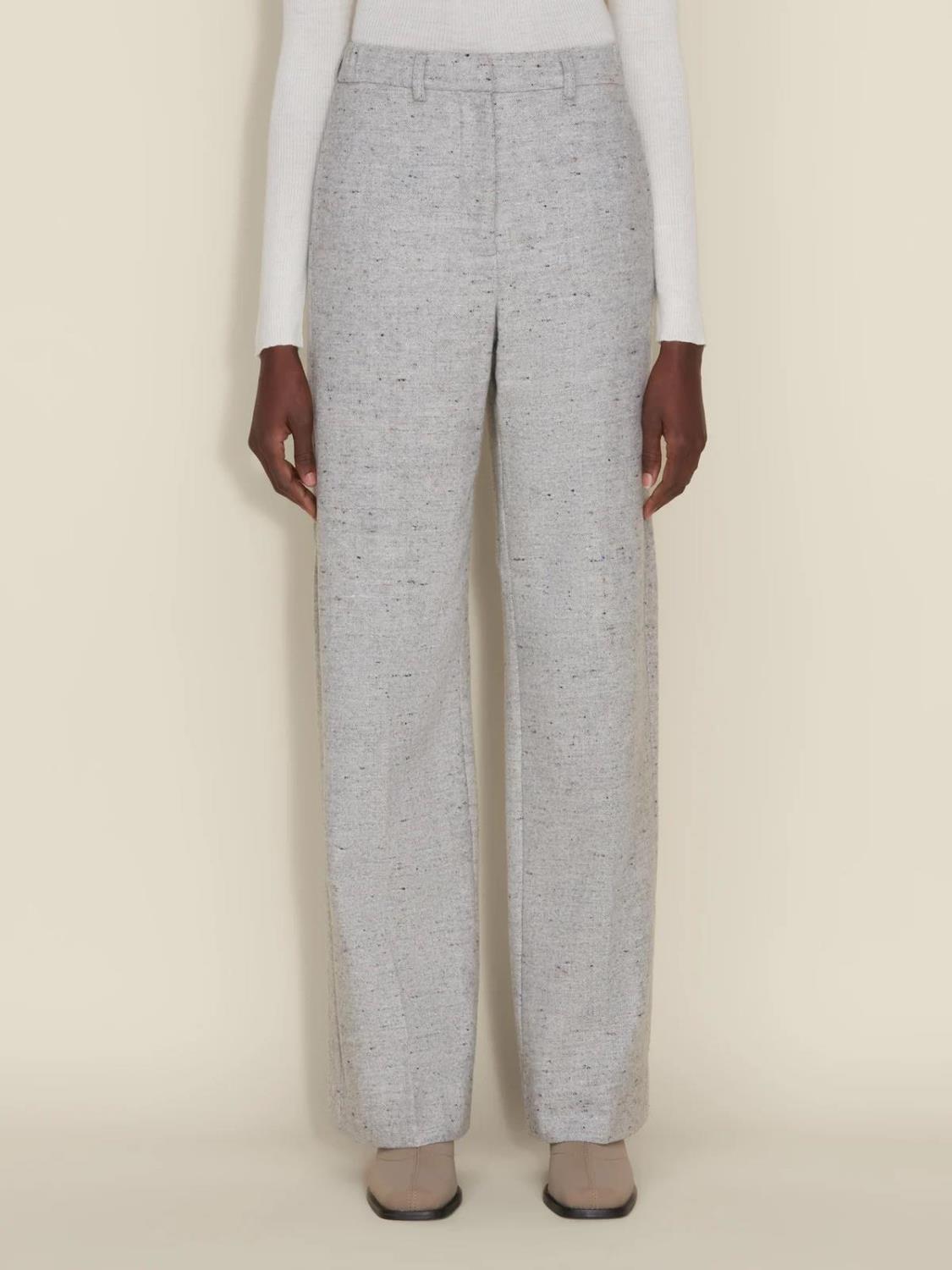Holzweiler Lana trouser - Lt. Grey Mix