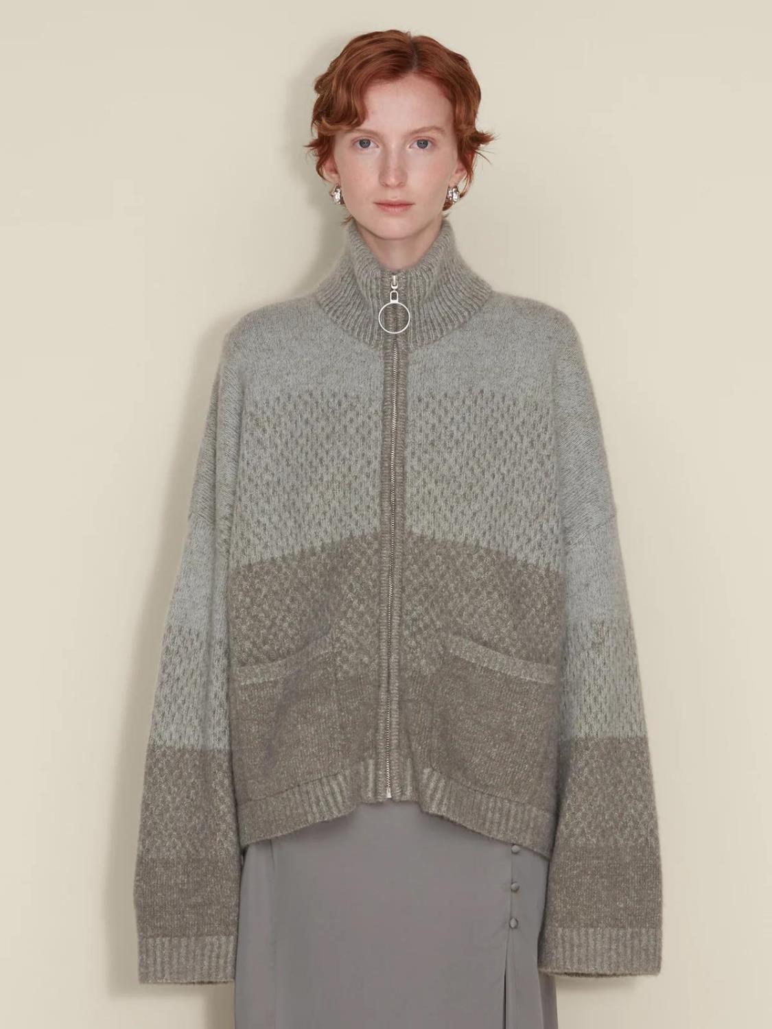 Holzweiler Tine cardigan - Dk. Green Mix