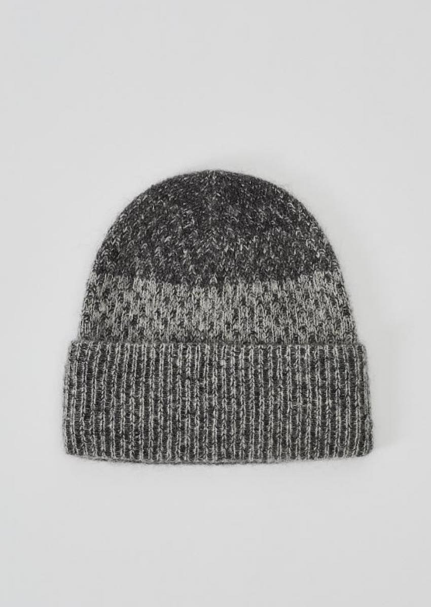 Holzweiler Tine Knit beanie - Dk. Grey Mix