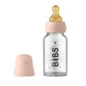BIBS tåteflaske glass komplett sett110ml blush