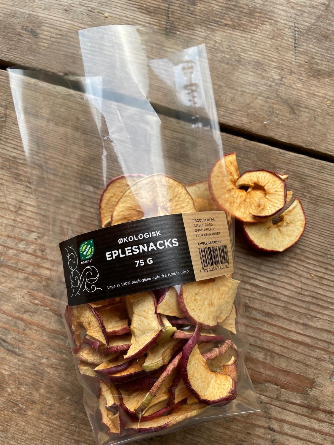 Eplesnacks, Amble Gard. ØKOLOGISK