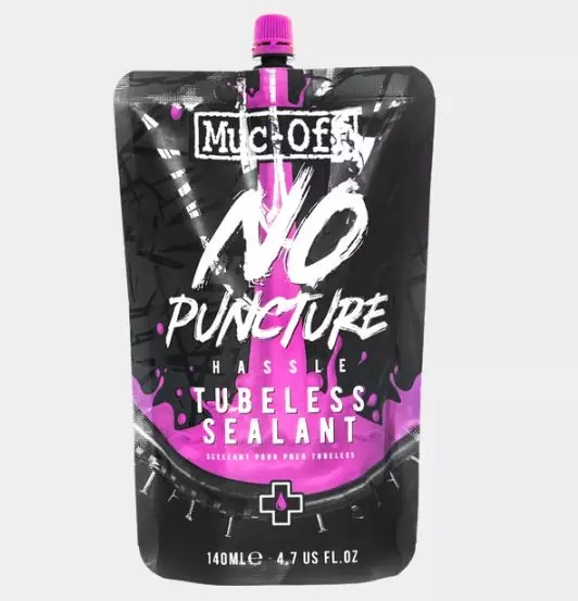 MUC-OFF No Puncture Hassle Tubeless Sealant Pouch Only 140 ml