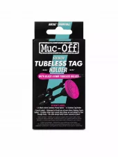 MUC-OFF Tubeless Tag Holder 44 mm Black/pink