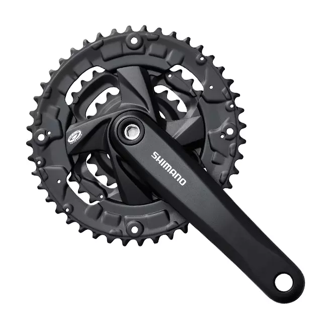 Shimano Kranksett Altus 175 48T svart 9-del