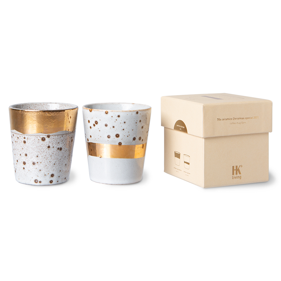 70s ceramics: Christmas special 2021, coffee mug, sparkle