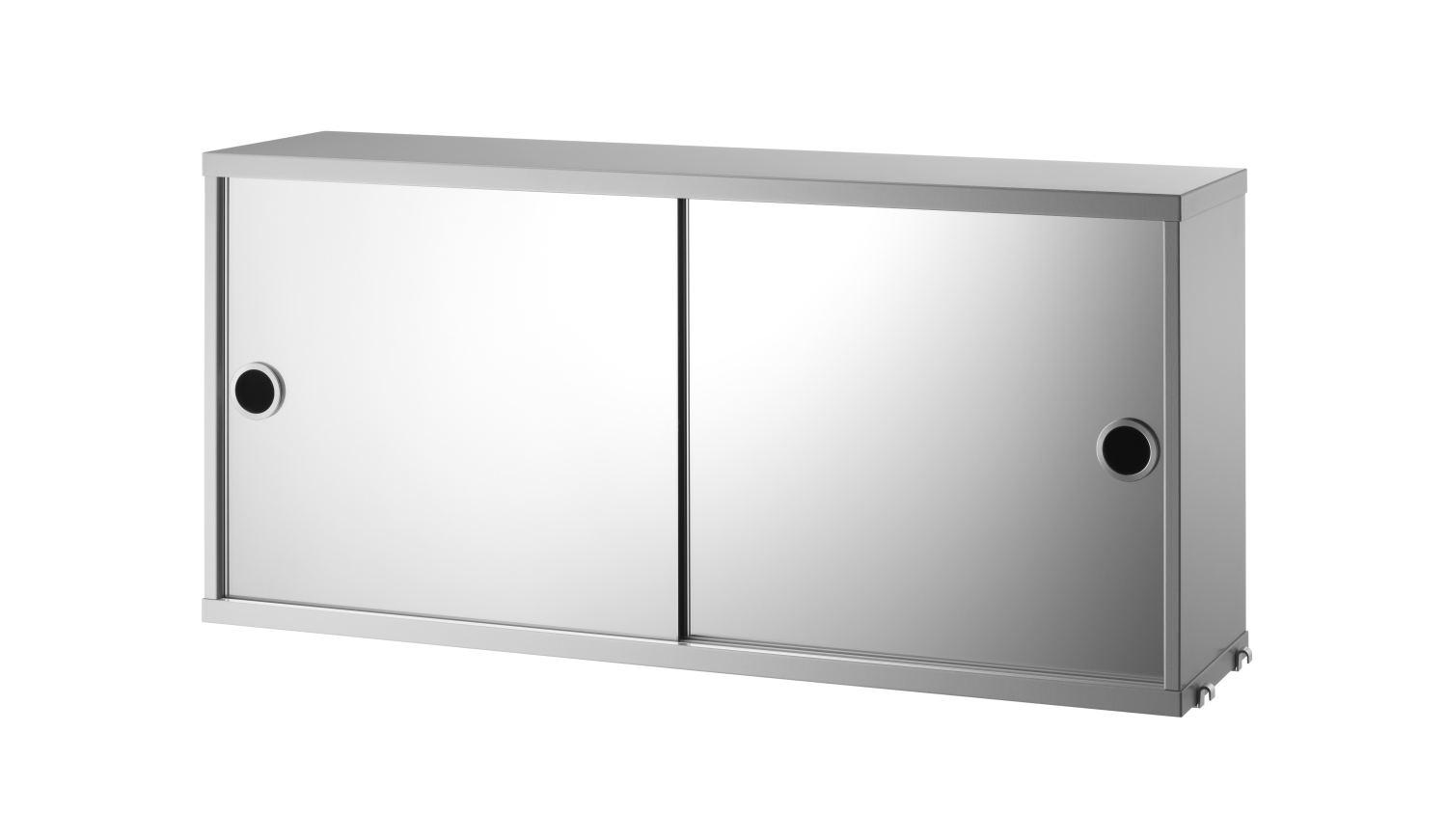 Cabinet with Two Mirror Doors w78 x d30 x h37 Grey 1pk
