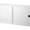 Cabinet with Sliding Doors w78 x d20 x h37 cm White 1pk