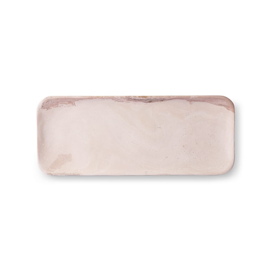 pink marble tray