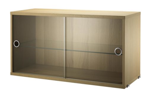 Display Cabinet w78 x d30 x h42 cm Oak