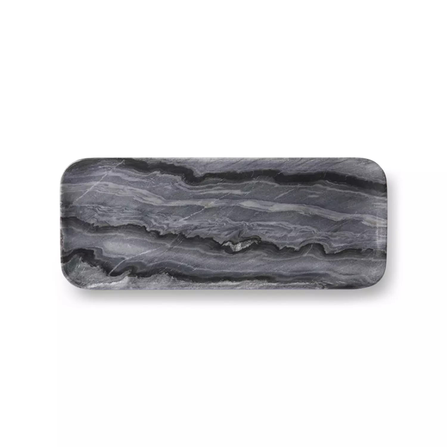 grey marble tray