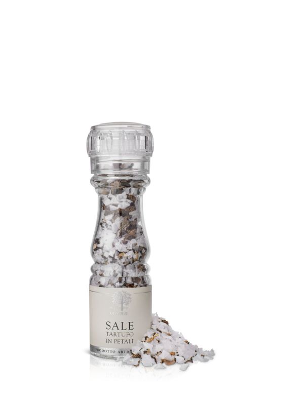 Trøffelsalt på en kvern