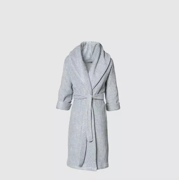KIDS Bathrobe, Mount Fuji, light grey