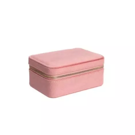 VELVET JEWELLERY BOX BLUSH ROSE