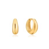 ANIA HAIE LUXE HUGGIE HOOP EARRINGS 925S