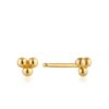 ANIA HAIE MODERN TRIPLE BALL STUD EARRINGS 925S