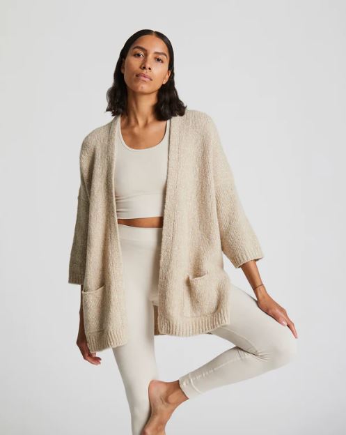 CHARLOTTE ECO KNIT CARDIGAN - VARM SAND