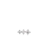 Silver Sparkle Crawler Barbell Single Earring