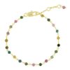 Armbånd m. natursten multi
