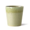 70s ceramics: coffee mug, pistachio