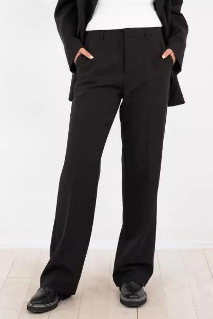 Alice Woven Pants Svart