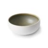 home chef ceramics: bowl white/green