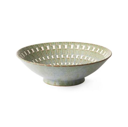 Japanese ceramic salad bowl