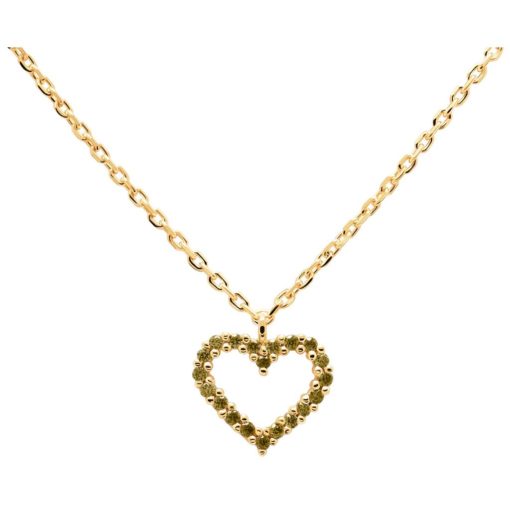 OLIVE HEART NECKLACE
