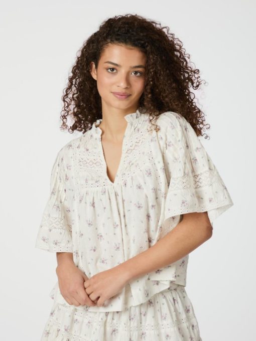 SIAMA dobby bluse