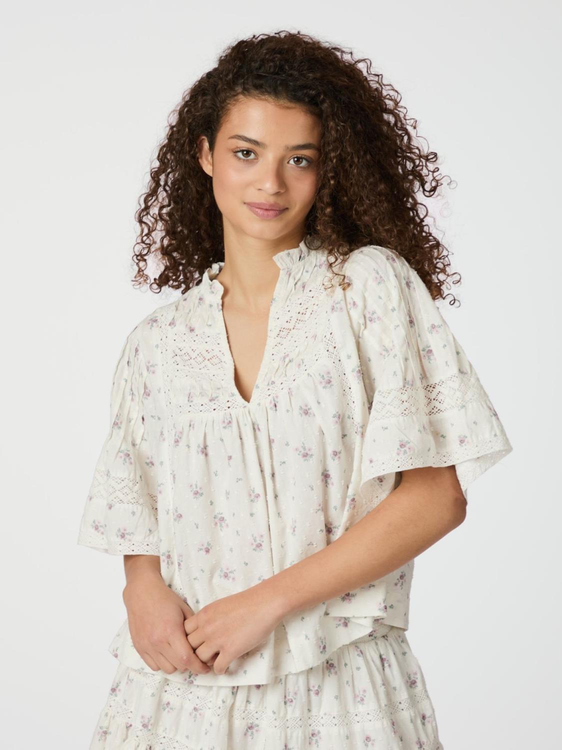 SIAMA dobby bluse