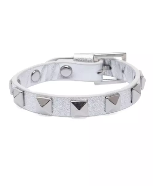 Skinnarmbånd sølv/sølv