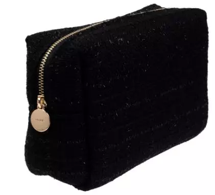 Tweed make up pouch