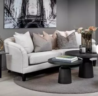 Sofa Broadway B225 D90 H76 stoff Breezer