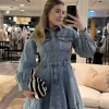 Minikjole i denim
