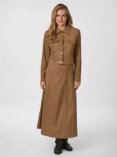 Raya Faux Suede Skirt