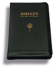 Bibelen - Den Hellige Skrift (88/07). Mellomstor. Sort geiteskinn. (BM)