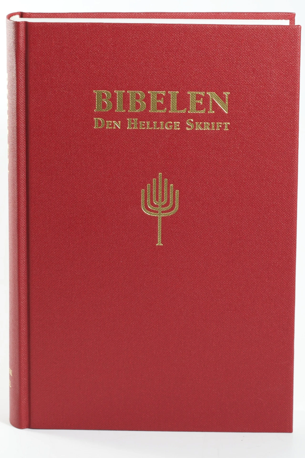 Bibelen - Den Hellige Skrift (88/07). Storskrift. Rød sjirting. (BM)