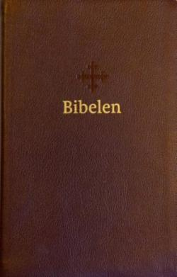 Bibel 2011, medium, mørk brun skinn (BM)