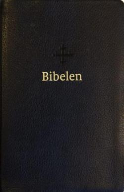 Bibel 2011, medium, sort skinn (NN)