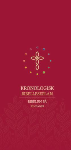 Kronologisk bibelleseplan (ny utgave)