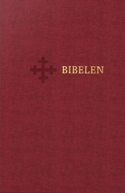 Bibel 2011, Storskrift. Rød. Stive permer (BM)