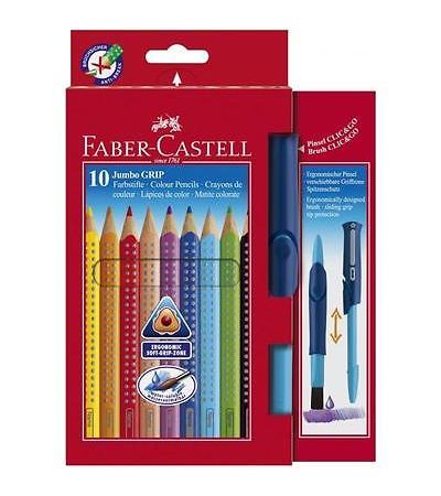 Fargeblyant Jumbo 10stk, med Clic&Go pensel
