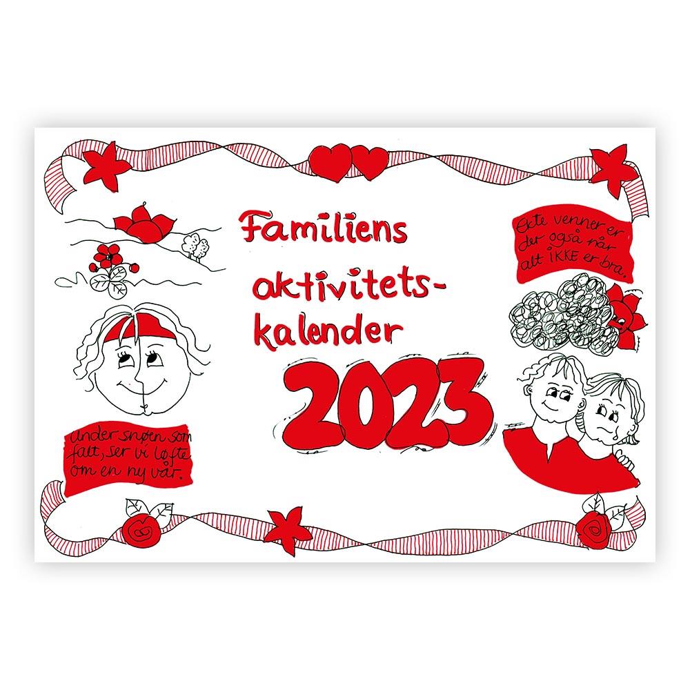 Familiens Aktivitetskalender Venner 2023 - A4