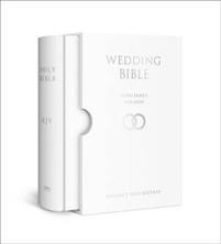 KJV Holy Bibel - White/Silver Compact edit. - Wedding bibel