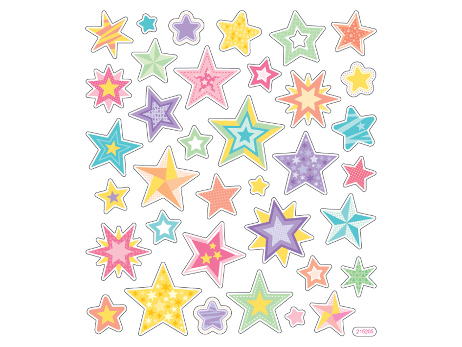 Klistremerker selvlysende – Stjerner (avtagbar)
