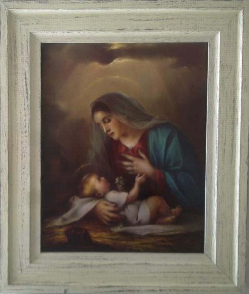 Bilde - Maria og Jesusbarnet - 33x28cm