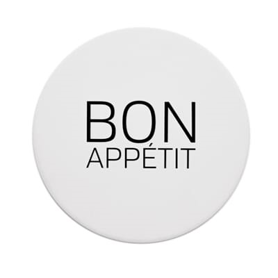Gryteunderlag "Bon appètit" - D:19,5 cm