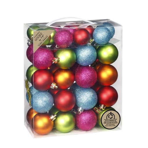 Eske med kuler 44stk 4cm-5cm